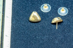 Helen Paddle jewelry gold earrings triangular